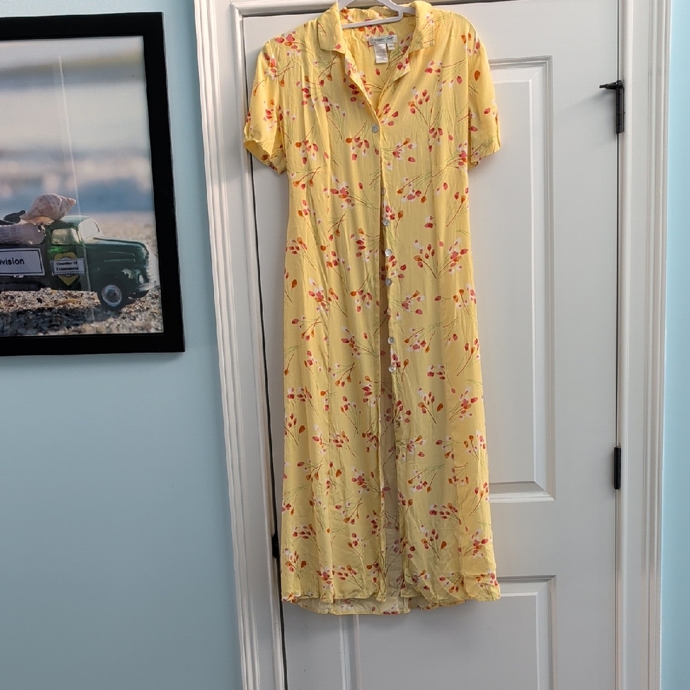 Coldwater Creek Sunny Floral Maxi Dress